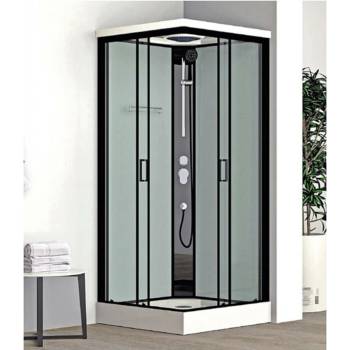 Roth Box sprchový Tavira 90x90x217, čtverec, black/transparent