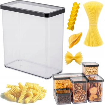 Rotho Loft Dóza JUMBO Black černá RT1160808080 3,2 l