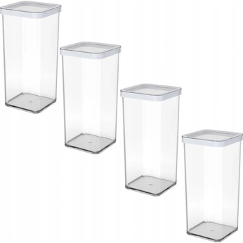 Rotho LOFT Sada 4 nádob na sypké potraviny těstoviny rýži a mouku 1,5 l