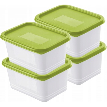 Rotho S RT1026300096 Sada boxů Freeze bílá 4 x 0,75