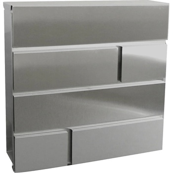 schránka poštovní BRICKS 370x370x105mm nerez