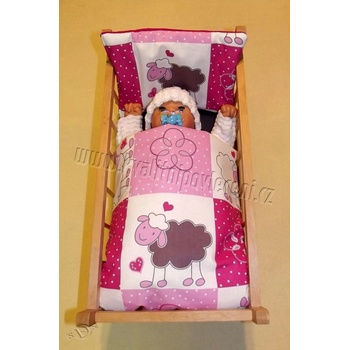 SDS Peřinky do postýlky pro panenky Ovečky
