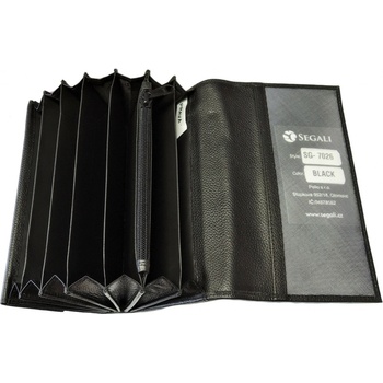 Segali kožená kasírka SG 7026 černá