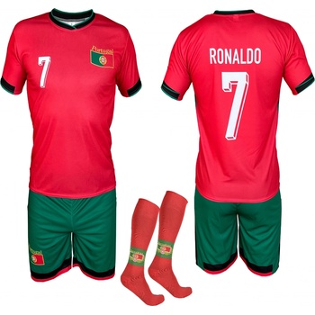 ShopJK dětský fotbalový dres s podkolenkami Ronaldo Portugalsko komplet