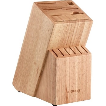 Siguro Dřevěný blok Rustic pro 13 nožů a nůžky/ocílku