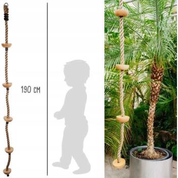 Small Foot šplhací lano s nášlapnými body