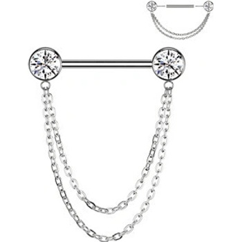 Šperky4U Piercing do bradavky TITAN PUSH IN TIT1407-C