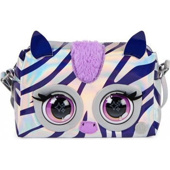 Spin Master Purse Pets interaktivní kabelka metalická zebra
