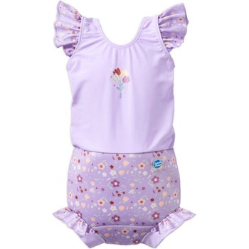 Splash About Plavky Happy Nappy kostýmek Lilac Spring Frills s volánky