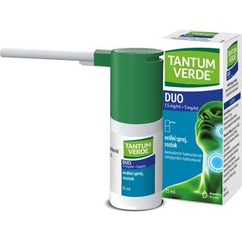 TANTUM VERDE DUO 1,5MG/ML+5MG/ML ORM SPR SOL 1X15ML