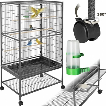 TecTake 402287 voliéra 131 cm antracit