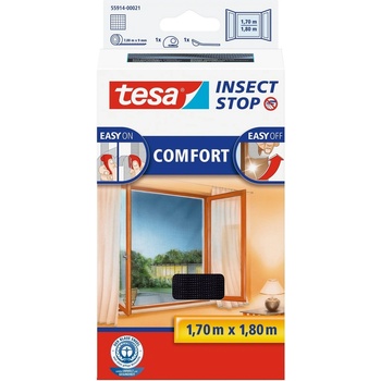 Tesa Insect Stop Comfort 55914-00021-00 1,7 x 1,8 m antracitová
