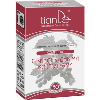 Tiande Tablety s extraktem z jader vinné révy 30 tablet