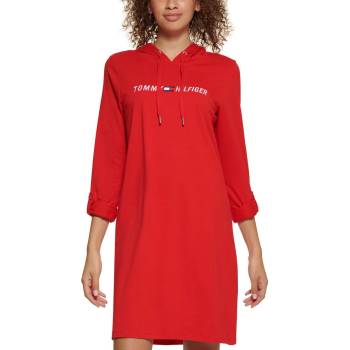 Tommy Hilfiger dámské šaty Logo červené
