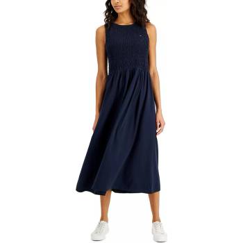 Tommy Hilfiger dámské šaty Smocked modré