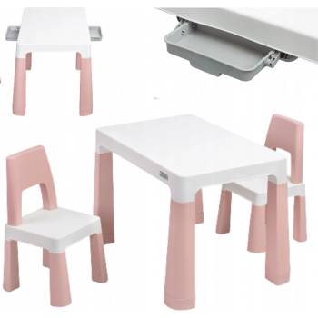 Toyz Dětský set stoleček se 2 křesílky MONTI pink