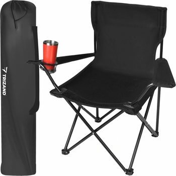 Trizand jídelní židlička pro rybaření a turistiku černá