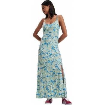 Urban Classics Dlouhé letní šaty s tropickým celoplošným potiskem Tropical Reef