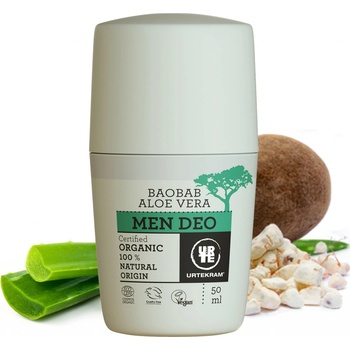 Urtekram Men krémový deodorant s aloe a baobabem BIO 50 ml