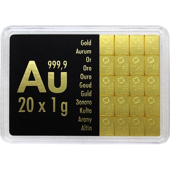 Valcambi zlatý slitek CombiBar 20 x 1 g