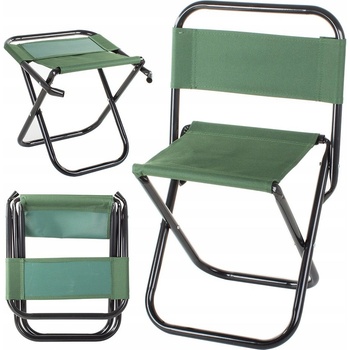 Verk Group Křeslo rybářská stolička opěradlo zelená