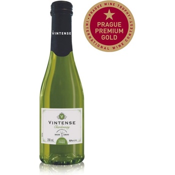 Vintense Odrůdové nealkoholické víno bílé Chardonnay 0% 0,2 ml (holá láhev)
