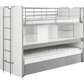 Vipack Bonny Šedá dvoupatrová se stolkem