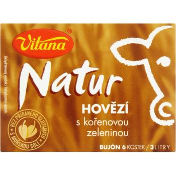 Vitana Natur hovězí bujón s kořenovou zeleninou, 6ks