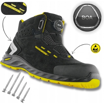 VM WISCONSIN 2290-S3 BOA kotník Černo-žlutá