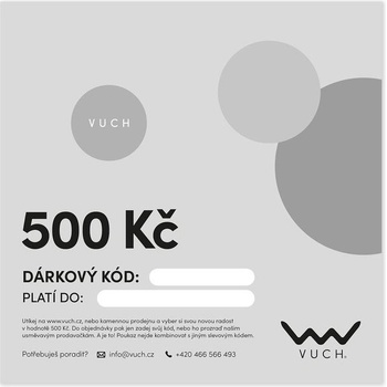 VUCH Elektronický dárkový poukaz v hodnotě 500 Kč