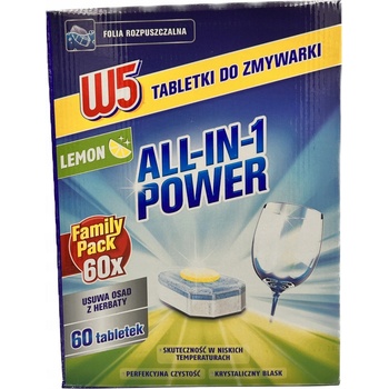 W5 Tablety do myčky all in one 60 ks