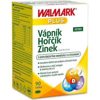 Walmark Vápník Hořčík Zinek Osteo 101725 90 tablet