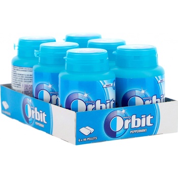 Wrigley's Orbit Peppermint žvýkačky bez cukru 46 ks