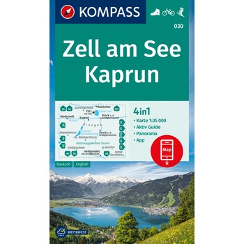 Zell am See, Kaprun (Kompass - 030) - turistická mapa