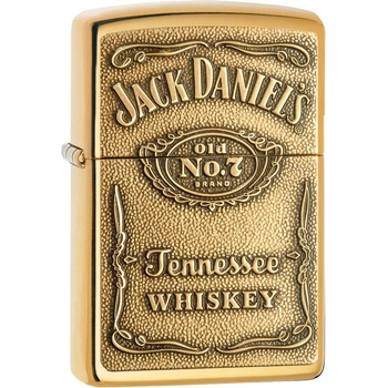 Zippo benzínový JACK DANIEL 24146’S LABEL BRASS EMBLEM