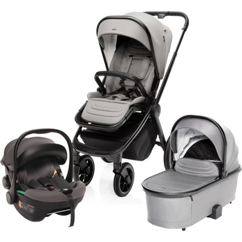 ZOPA Set Move Cross 3 + hluboká korba Move XL 3 + autosedačka 2024 Metal Grey