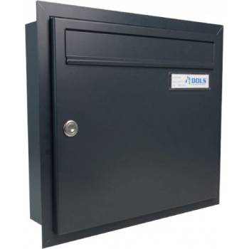 1x poštovní schránka A-01 k zazdění do sloupku + orámování L profilem - RAL 7016 MAT. - ANTRACIT