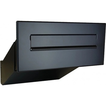 1x poštovní schránka D-041 k zazdění do sloupku + čelní deska bez jmenovky ČD-4 - RAL 9005 MAT. - ČERNÁ