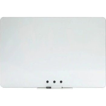 2x3 Bílá bezrámová magnetická tabule Qboard 87 x 57 cm