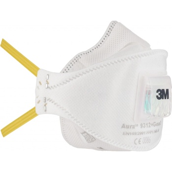 3M respirátor 9312+ Aura, FFP1, skládaný, s ventilkem