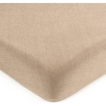 4Home jersey prostěradlo světle hnědé 90x200