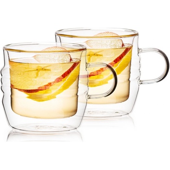4Home Termo sklenice Stripe Hot&Cool 2 x 250 ml