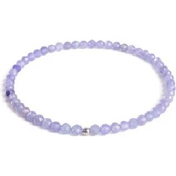 7AE minerální náramek přírodní Tanzanit a stříbro AN513-18