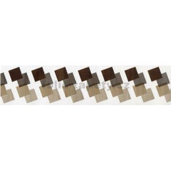 A&D Foils Deco fix GmbH Bordura papírová Kostky hnědé - šířka 5cm x délka 5m