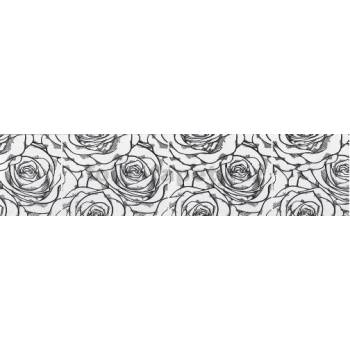 A&D Foils Deco fix GmbH Bordura papírová Růže černá - šířka 5cm x délka 5m