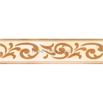 A&D Foils Deco fix GmbH Bordura samolepící Ornamenty béžové - šířka 5cm x délka 5m