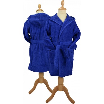 A&R Dětský župan Boyzz & Girlzz s kapucí modrá - modrá