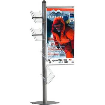 A-Z Reklama CZ Freestand stojan držák banneru 70 cm a 4 zásobníky A4