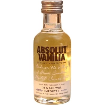 Absolut Vanilia 38% 0,05 l (holá láhev)