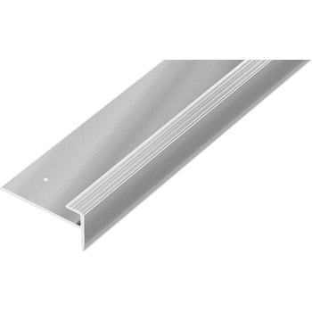 Acara schodová lišta stříbro AP45 12x28 mm 3 mm 2,7 m